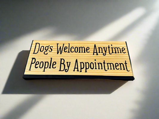 Hand Carved Sign - Dogs