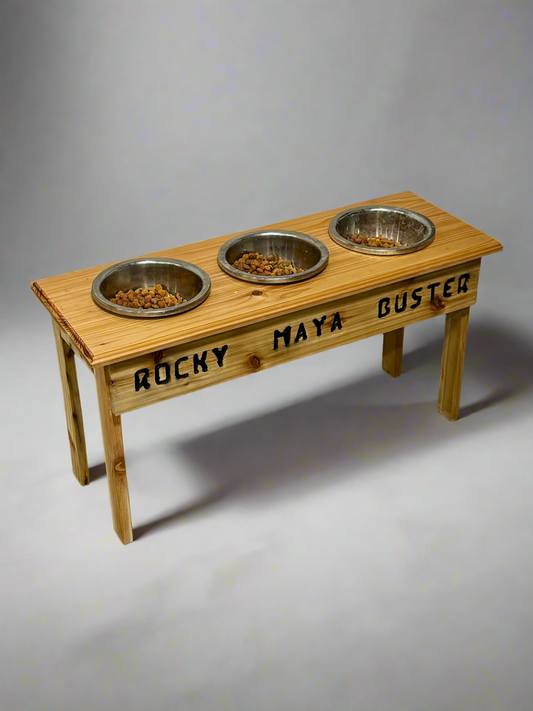Engraved Dog Bowl Feeder